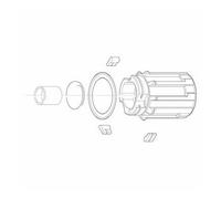 Corps De Roue Libre Pour Shimano Avec Axe 9Mm CP399 CAMPAGNOLO Moyeu Vélo