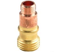 Corps de serrage en laiton pour buse de gaz Stubby avec tamis, compatible avec les brûleurs TIG WP-17/18/26, 14 x 28,1 mm (17CB20G 1,6 mm)