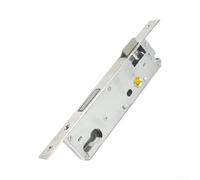 Corps de serrure de porte en acier inoxydable 9235 pour châssis en aluminium et cassé pour cadres de pont avec fermeture silencieuse, finition argentée, 211 mm (version silencieuse)