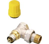 Corps de vanne Danfoss RA-UN 15 R 1/2, équerre, nickelé mat