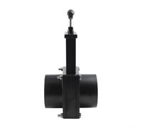 Corps de vanne de vidange de véhicule récréatif avec poignée 50 mm/75 mm Interrupteur de portail d'égout pour camping-car, remorque pour camping-car, réservoir d'eau noir et gris, plastique ABS