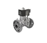 Corps de vanne épaissi Bride résistante aux acides et alcalis Électrovanne d'eau Vanne d'air(Dn40,FLANGE-AC220V)
