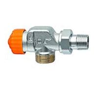 corps de vanne thermostatique Heimeier Eclipse 3937-02.000 R 2000 / 2xG 3/4 AG, axial, bronze nickelé