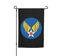 Corps Des Ingénieurs De L'Armée Américaine Hap Arnold Wing Drapeau De Jardin Durable Drapeau De Cour Double Face Bannière Pour Chambres Fêtes Dortoirs 30X45cm