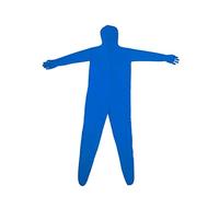 Corps Extensible écran Vert Costume vidéo Chroma Key Fond Effet Invisible Costume serré Body Cosplay Costumes160-180cm pour la Photographie en Studio(Blue One-Piece,170cm)