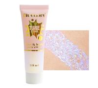 Corps Holographique Caméléon, Sirène Liquide Ombre à Paupières Corps, Visage, Fine Paillettes de Cheveux, Glitter pour Halloween Mariage Festival 1.06oz (#03 Blanc)