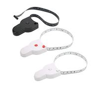 Corps Mesurer le ruban à double côté centimètre pouces marques transparentes ergonomiques ruses télescopiques automatiques rétractables à usage domestique - Ensemble de 3
