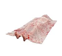 Corps mort gonflable : accessoire de cadavre d'Halloween, décoration de patio effrayante atmosphère hantée | Décoration d'horreur gonflable effrayante pour la cour de pelouse scène de fête en air