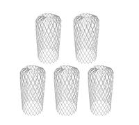 -corps pour gouttières extensibles - Parapets pour mousse, filtre à pluviaux, piège à feuilles | 5 pièces de filet réglable et résistant à la rouille pour drainage du toit, blocage des débris