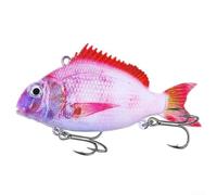 Corps rigide ABS pour leurre vib 6 cm pour pêche à la perche Corps dur ABS | Forte vibration, 8 cm de longueur, cible les prédateurs du brochet, pour un corps en ABS durable, plongée en eau profonde