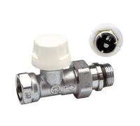 Corps thermostatique droit femelle 3/8" avec pré-réglage corps laiton chromé - THERMADOR CT12DP