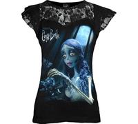 Corpse Bride Les Noces Funèbres Emily - Glow in The Dark Femme T-Shirt Manches Courtes Noir S