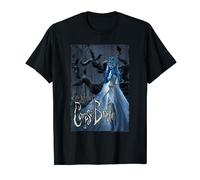 Corpse Bride T-Shirt Halloween Thématique Léger Noir Manche Courte S