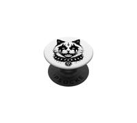 Corpse Paint Chat Gothique Musique Sombre Humour PopSockets PopGrip Adhésif