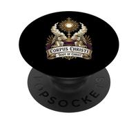 Corpus Christi Consécration Latine Messe Catholique PopSockets PopGrip Adhésif