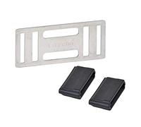 Corral Lot de 5 connecteurs de Ruban Unisexe en Acier Inoxydable 20 mm Transparent 20 mm