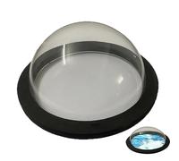 Corral Végétal Flottant - Acrylique EVA | Anneau d'alimentation pour Aquarium | Dôme D'étang Flottant | Accessoire D'aquarium pour Aquatiques, Alimentation des Poissons, Décoration D'étang Et