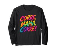 Corre Mamá Corre Coloré Tie Dye Running Mom Manche Longue