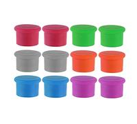Correa 12 PièCes Bouchon de Vin en Silicone Bouchon de Bouteille de Vin sans Fuite Bouchon de Conservation Frais Scellants BièRe Boisson Champagne Fermetures