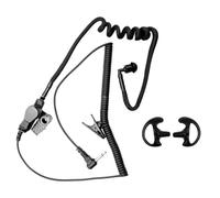Correa 3,5 mm Monaural Écouteur Ressort Tube d'air Remplacement Talkie-Walkie Bouchon d'oreille Remplacement pour Radio Écouteur Casque A