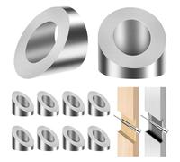 Correa 33° Rondelles D'Angle Chanfreiné 9mm, pour Kit de Quincaillerie de Rampe de Câble de 8mm, pour les Poteaux D'Extrémité en Métal, Bois, Aluminium, pour Escalier ou Terrasse, à Faire Soi-Même, Du