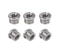 Correa 6 PièCes SéRies 5/8 Pouces Mâle à 3/8 Pouces Convertisseur de Microphone Adaptateur à Vis FiletéE avec Molettes pour Supports de Microphone