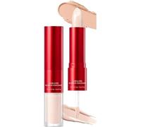 Correcteur 2-en-1 en stick, couvrance totale, hydratant, illuminateur et nourrissant, baume floutant lissant, idéal pour les cernes, fini naturel longue tenue