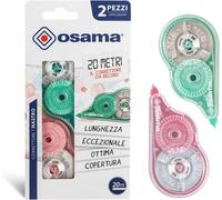 Correcteur Blanc À Ruban, 20 M, Kit 2 Pièces, Idéal Comme Accessoire Bureau, Papeterie Et Fourniture Scolaire - Effaceur Pour Écrire Sans Erreur Avec Couverture Optimale Blanche, Longue Durée