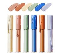 Correcteur Cernes - Stylet Liquide Contour Visage,6 Pièces Stylo Facile à Fondre Longue Tenue Illuminateur et Contour pour Décolorations Cutanées Rougeurs et Teint Terne du