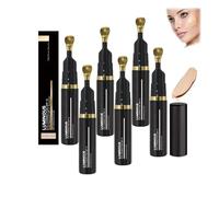 Correcteur contour des yeux lumineux SPF 41, correcteur illuminateur contour des yeux, crème teintée anti-âge et éclaircissante, nuance pêche, sérum anti-cernes (Natural Color 6PCS)