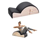 VEVOR Correcteur de Colonne Vertébrale Pilates, Arc Pilates en Bois d'Hévéa, Accessoire d'Entraînement de Yoga, Exercices de l'Équilibre, de l'Étirement et Renforcement du Tronc, pour Gym Domicile