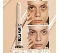 Correcteur de concealing NYX, Albâtre, couvre les cernes, dissimule les imperfections, unifie le teint, design à bouchon vissable, couverture rapide, hydratation longue durée, recommandé par les maqui