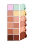 Correcteur de couleur - Palette de maquillage pour le contour du visage, maquillage crémeux à couverture complète avec formule mélangeable, pour les collègues de la famille, kit cosmétique, accessoire