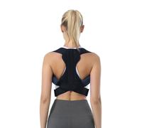 Correcteur de Dos Droit, Ceinture de Posture, thérapie magnétique Auto-chauffante, soulagement des maux de Dos, hernie discale, sciatique, scoliose et Plus Encore (Color : Black, Size : L)