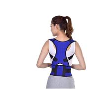 Correcteur de Dos Traitement de Corset orthopédique féminin Scoliose Bande de Soutien du Dos Cyphose Correction de la Posture Soulager Les douleurs lombaires XXL Santé et Relaxation (Color : Blue,