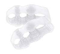 Correcteur de gros orteil - 1 paire de séparateurs confortables en silicone réutilisables, pour pieds gauchers et droits, pour la marche, la gym, le yoga, la maison, l'hôtel, les trajets entre adultes