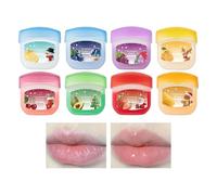 Correcteur De Lèvres Foncées | Crème Réparatrice Saveur Fruitée - 8 Pièces Thème De Noël Baume Hydratant Pour Lèvres | Pour Femmes Famille Ami Hiver Temps Froid Maquillage Maison Voyage