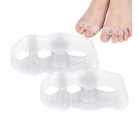 Correcteur de pieds pour gros orteil | Séparateurs souples réutilisables en silicone 1 paire - Correcteur d'orteils gauche et droit, pour la marche, la gym, le yoga, la maison, l'hôtel, les trajets