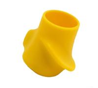 Correcteur de poignée de raquette de tennis en silicone, antidérapant pour padel, squash, guide ergonomique de position des doigts, pour débutants (jaune)