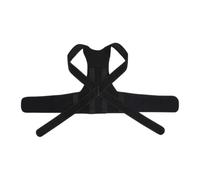 Correcteur de Posture Ajustable, Redresseur de Dos Noir | Tissu Ok Respirant, Ergonomique, Usage Conduite et Sport, Aide à Corriger la Posture Dos