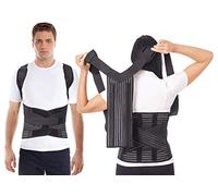 Correcteur De Posture + Ceinture Lombaire Deux en Un/Respirant Maintien Du Dos et Épaules LUX Support dorsale clavicule réglable orthopédique Haut et bas du dos Soulagement de la douleur Medium