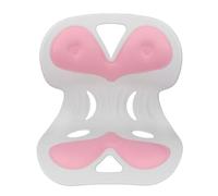 Correcteur de Posture Chaise Lombaire Support Baignard Respirant Lisseur pour l'étude de Voiture de Bureau Plastique (Rosé)
