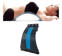 Correcteur De Posture De Civière Dorsale, Planche De Massage du Dos Niveau Réglable Lombaire Back Cracker Stretcher Board Spine Deck Pour Hernie Discale(4 Level-Bleu et Noir)