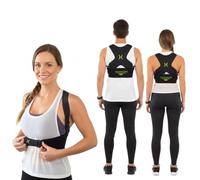 Correcteur de posture Dos, Comfortisse Posture Pro Sport, Unisexe, Fabriqué en fibres de chanvre, Soulage la douleur du cou et du dos, bretelles réglables, épaules droites, Redresseur De Dos, S/M