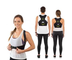 Correcteur de posture Dos, Comfortisse Posture Pro Sport, Unisexe, Fabriqué en fibres de chanvre, Soulage la douleur du cou et du dos, bretelles réglables, épaules droites, Redresseur De Dos, S/M