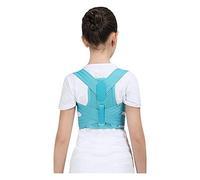 Correcteur de Posture du Dos pour Adolescent avec Deux Sangles réglables et Panneaux en Maille Respirante pour soulager Les maux de Dos et Le Stress (Couleur : Bleu, Taille : M)