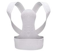 Correcteur de Posture du Dos pour Homme/Femme, avec Deux Sangles réglables et Panneaux en Maille Respirante pour soulager Les maux de Dos et Le Stress (Couleur : Blanc, Taille : M)