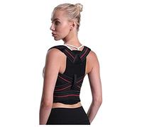 Correcteur de Posture du Dos, Sangles de Soutien réglables, avec Deux Sangles réglables et Panneaux en Maille Respirante pour soulager Les maux de Dos et Le Stress (Couleur : Noir, Taille : L)