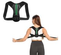 Correcteur de posture élastique réglable pour homme et femme, pour corriger la posture, soulager les douleurs du cou, des épaules, du haut du dos, prévenir le dos bossué (ne remplace pas le traitement