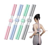 Correcteur De Posture for Bâton De Yoga, Bâton De Musculation Anti-Bosse 2025, Bâton De Yoga Pilates for Le Dos Et La Nuque, Bâton De Gymnastique avec Noyau en Acier Inoxydable Et Mousse(4pcs)
